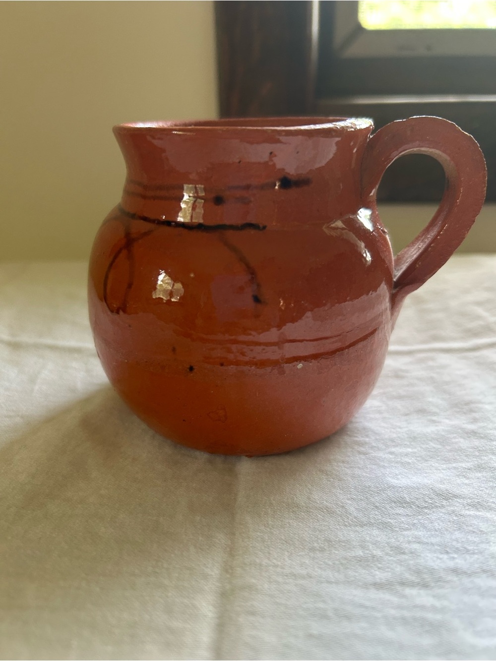 Terra Cotta Pottery Mug Vase